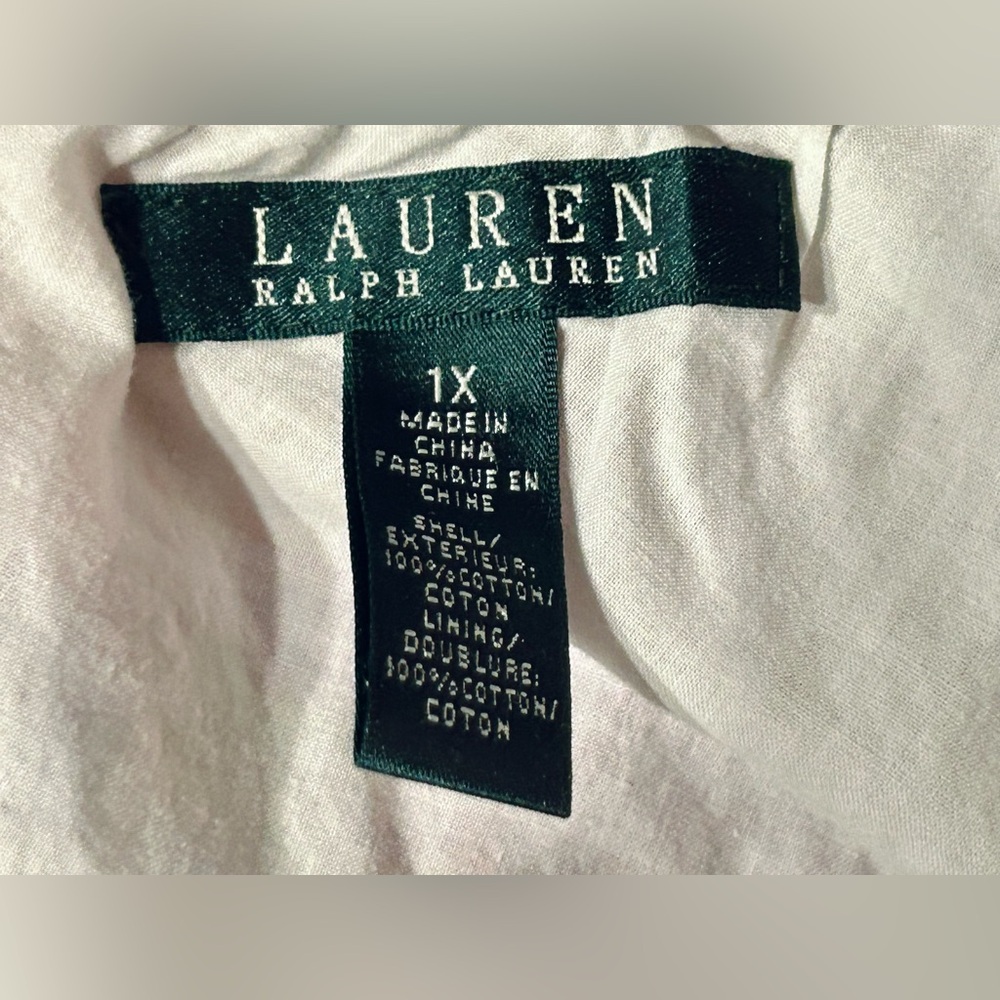 100% Cotton Ralph Lauren 1X Skirt Madi Paisley Boho Pink Aqua Size 18 Size 16 - Picture 13 of 14